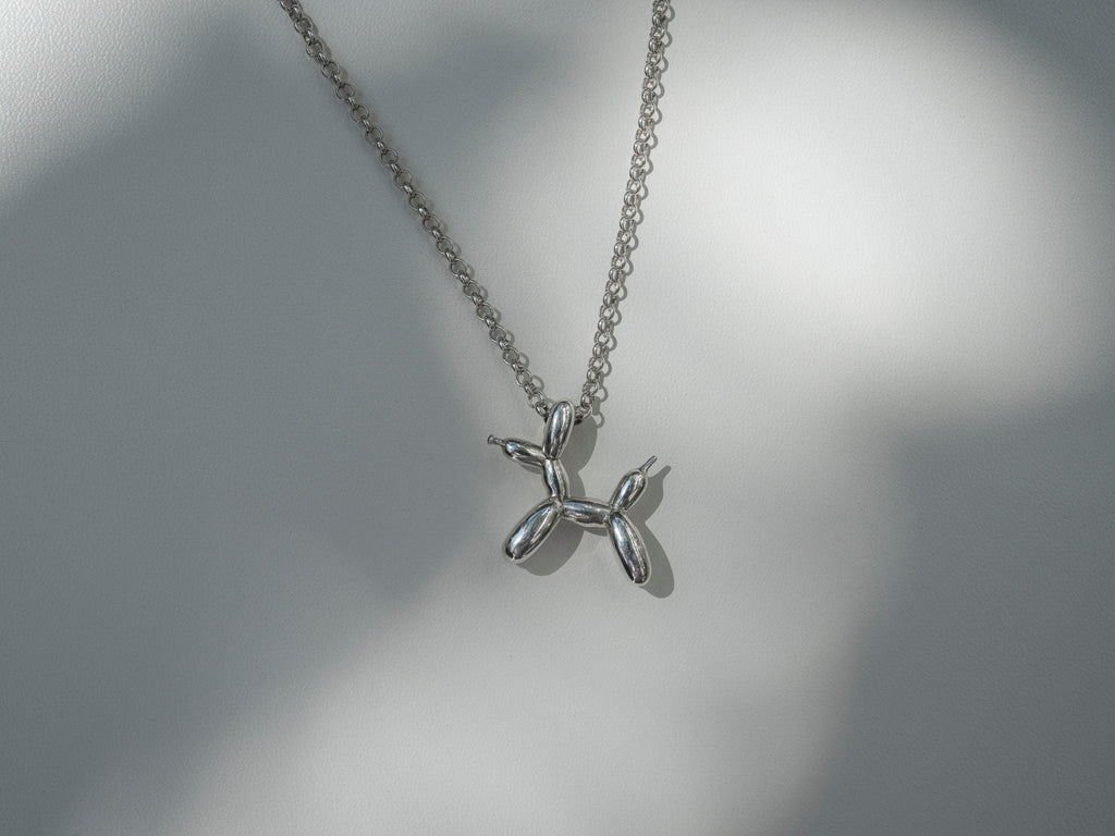 Silver Poodle Necklace