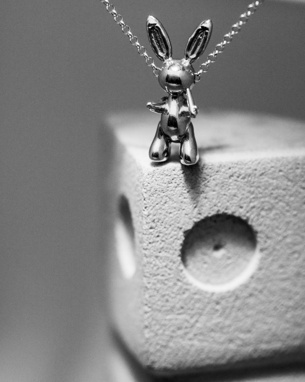 Silver Rabbit Necklace