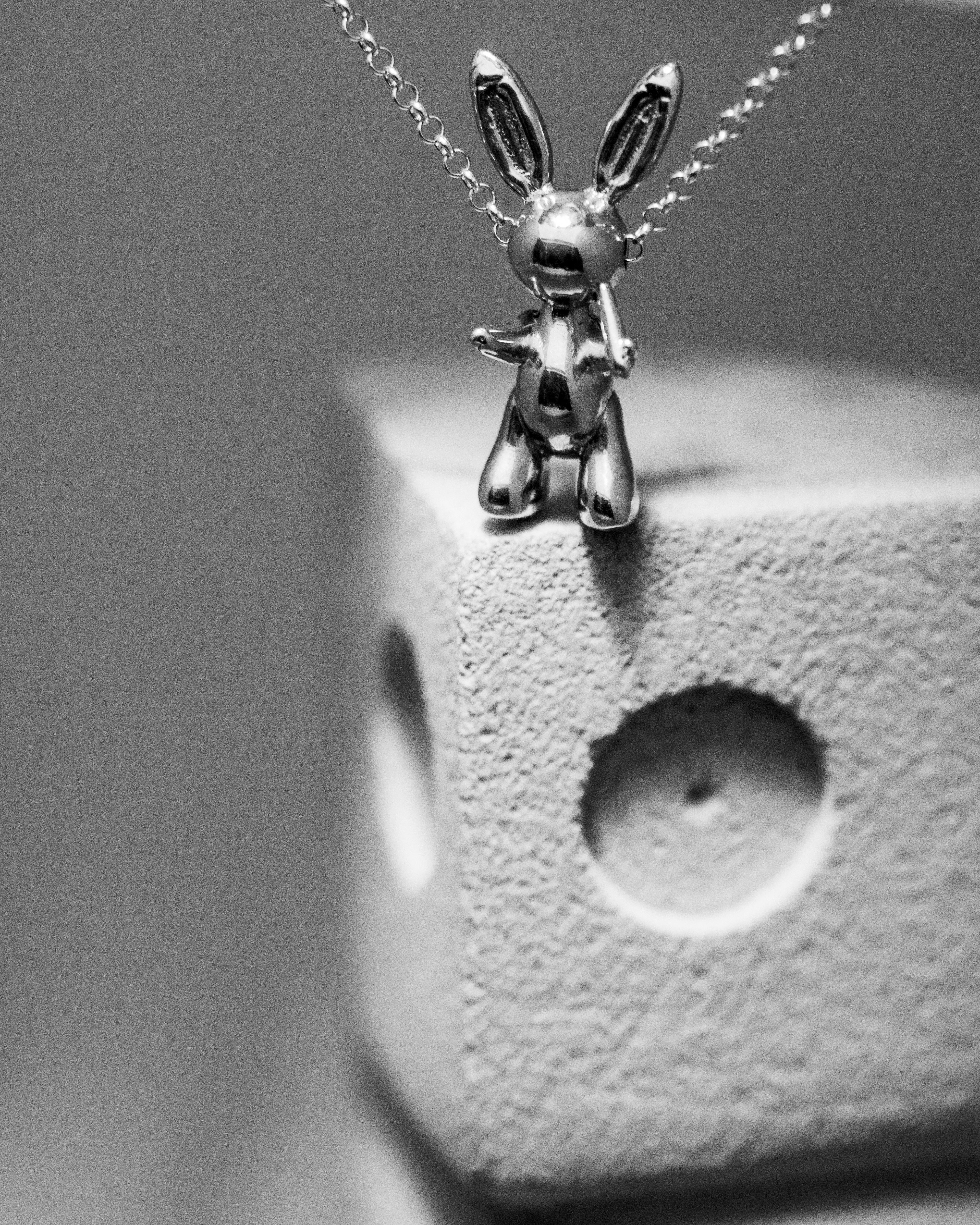 Silver Rabbit Necklace