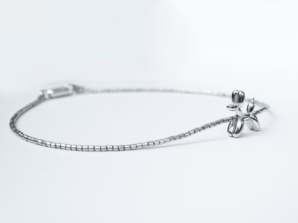 Silver Poodle Choker