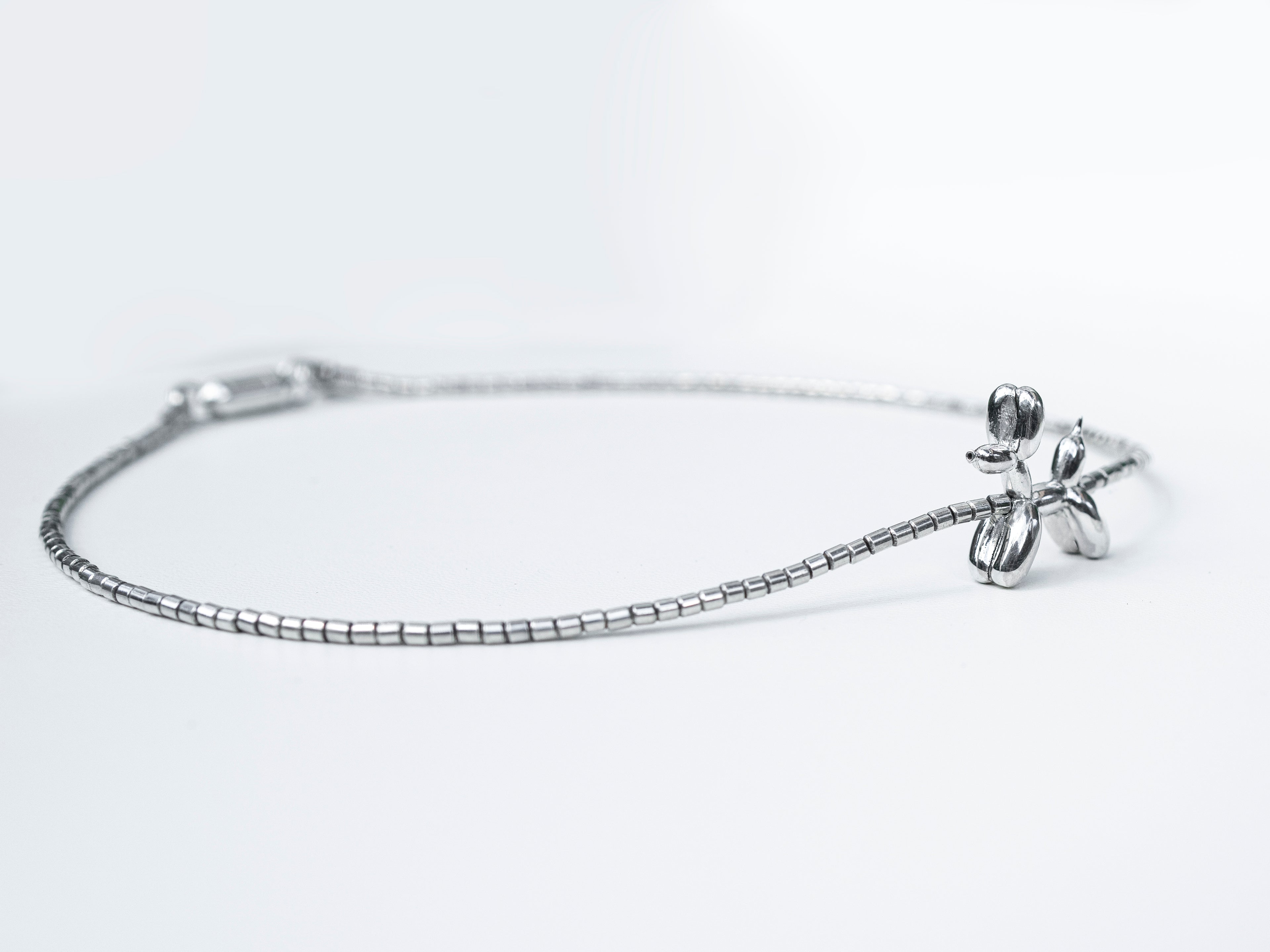 Silver Poodle Choker