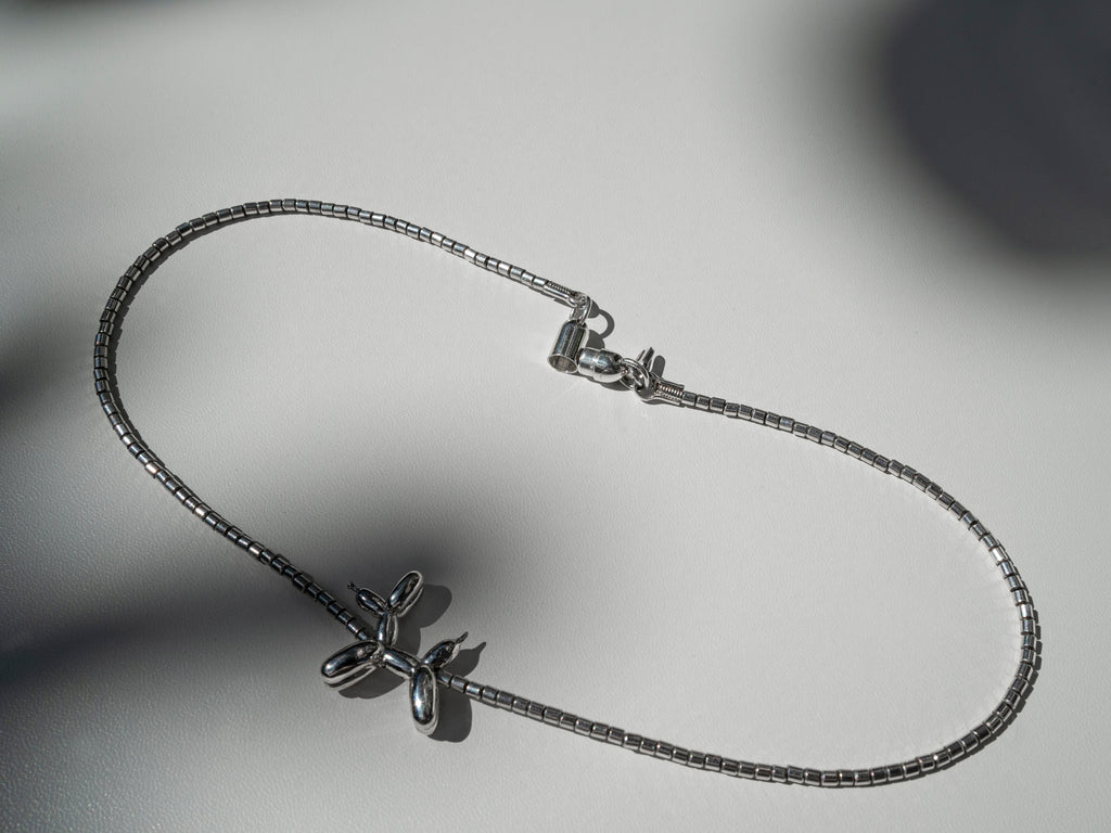 Silver Poodle Choker