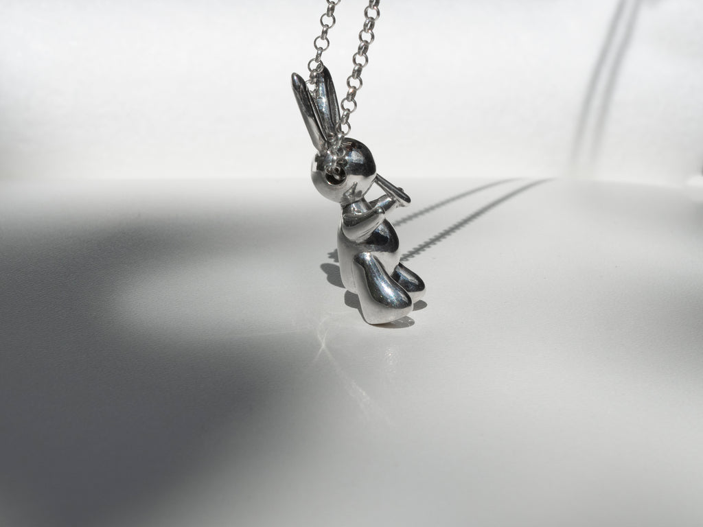 Silver Rabbit Necklace