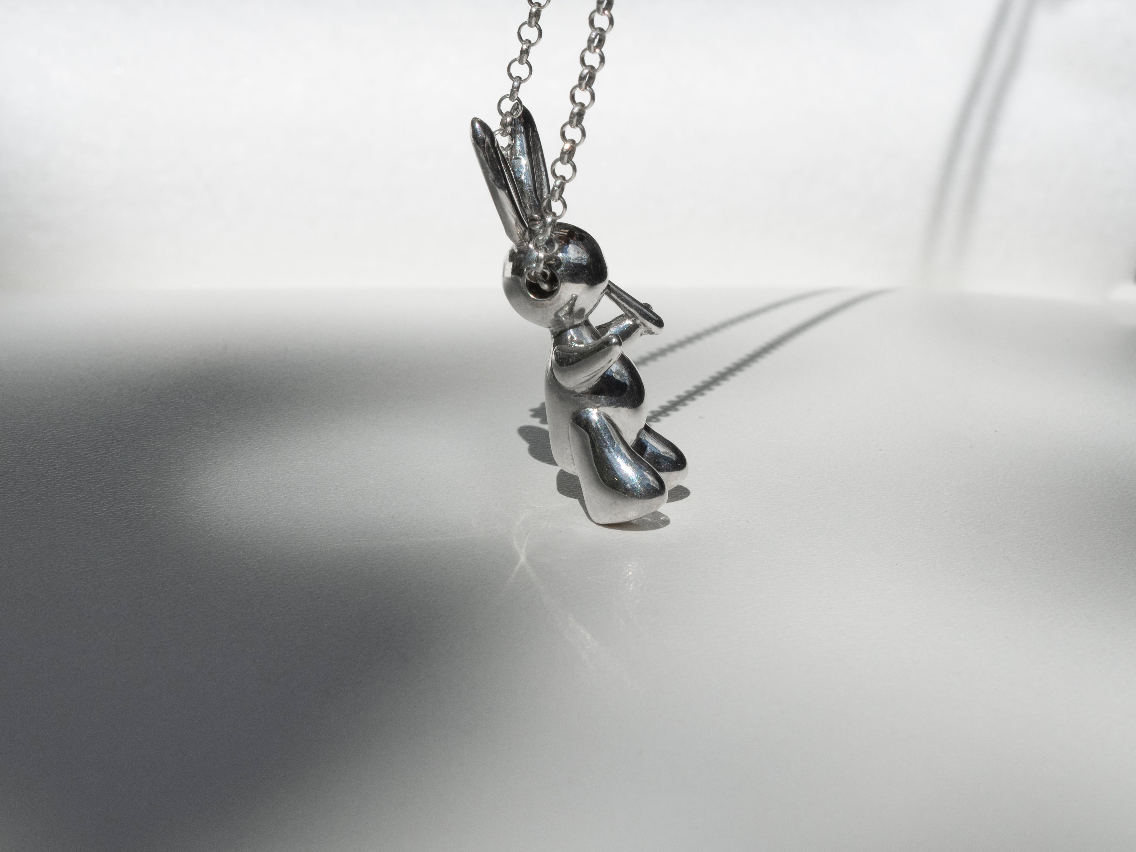 Silver Rabbit Necklace