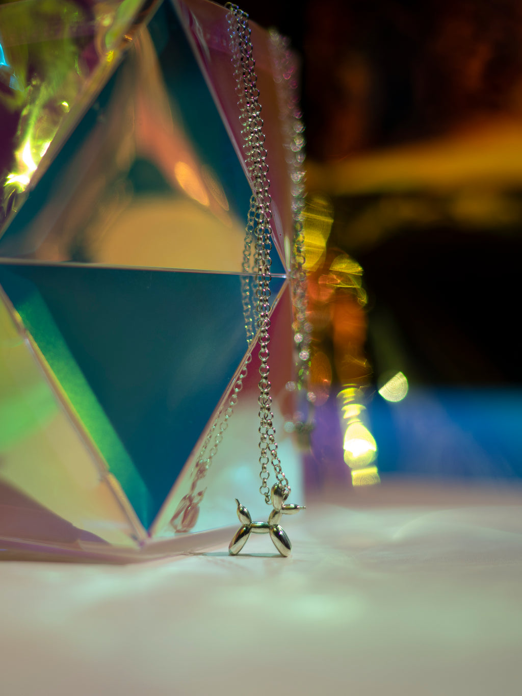 Silver Poodle Necklace