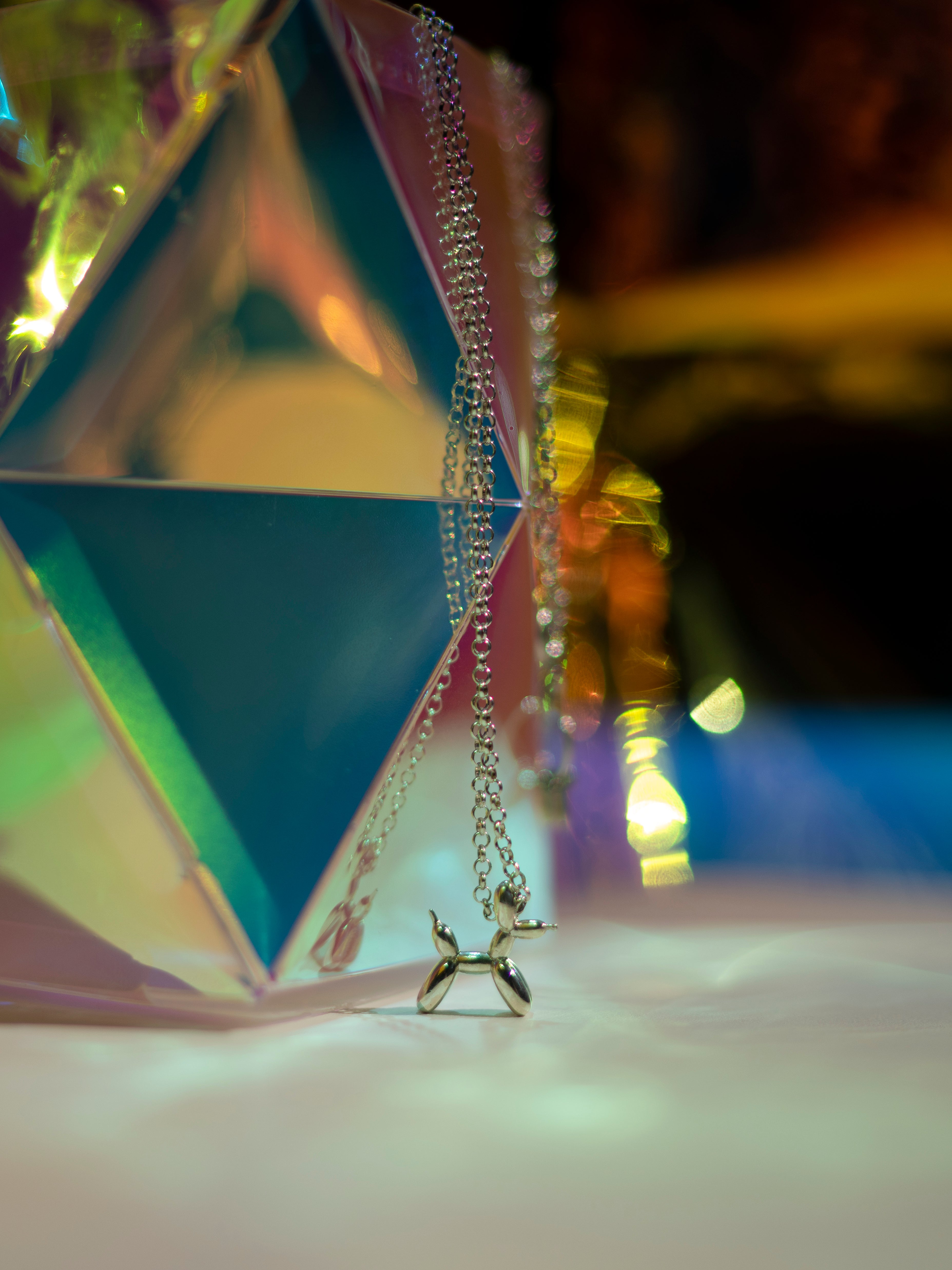 Silver Poodle Necklace