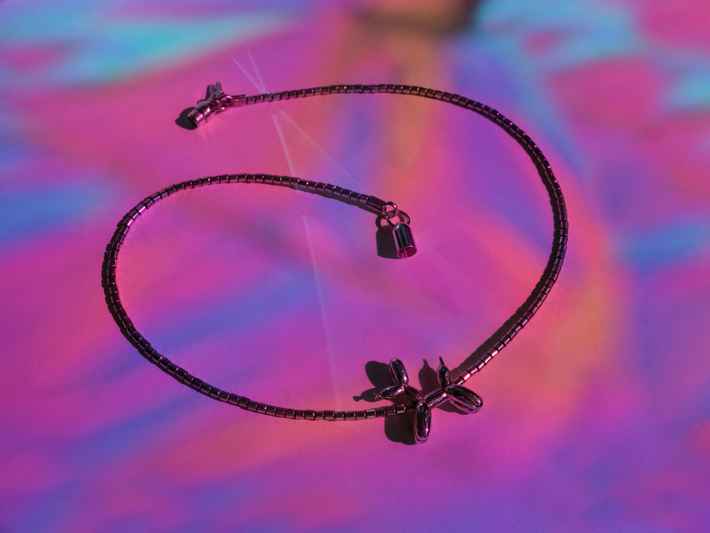 Silver Poodle Choker