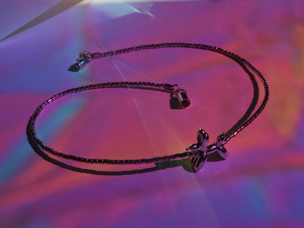 Silver Poodle Choker